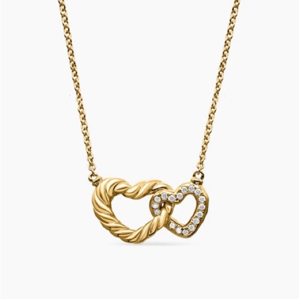 David Yurman CABLE COLLECTIBLES® INTERLOCKING HEART NECKLACE